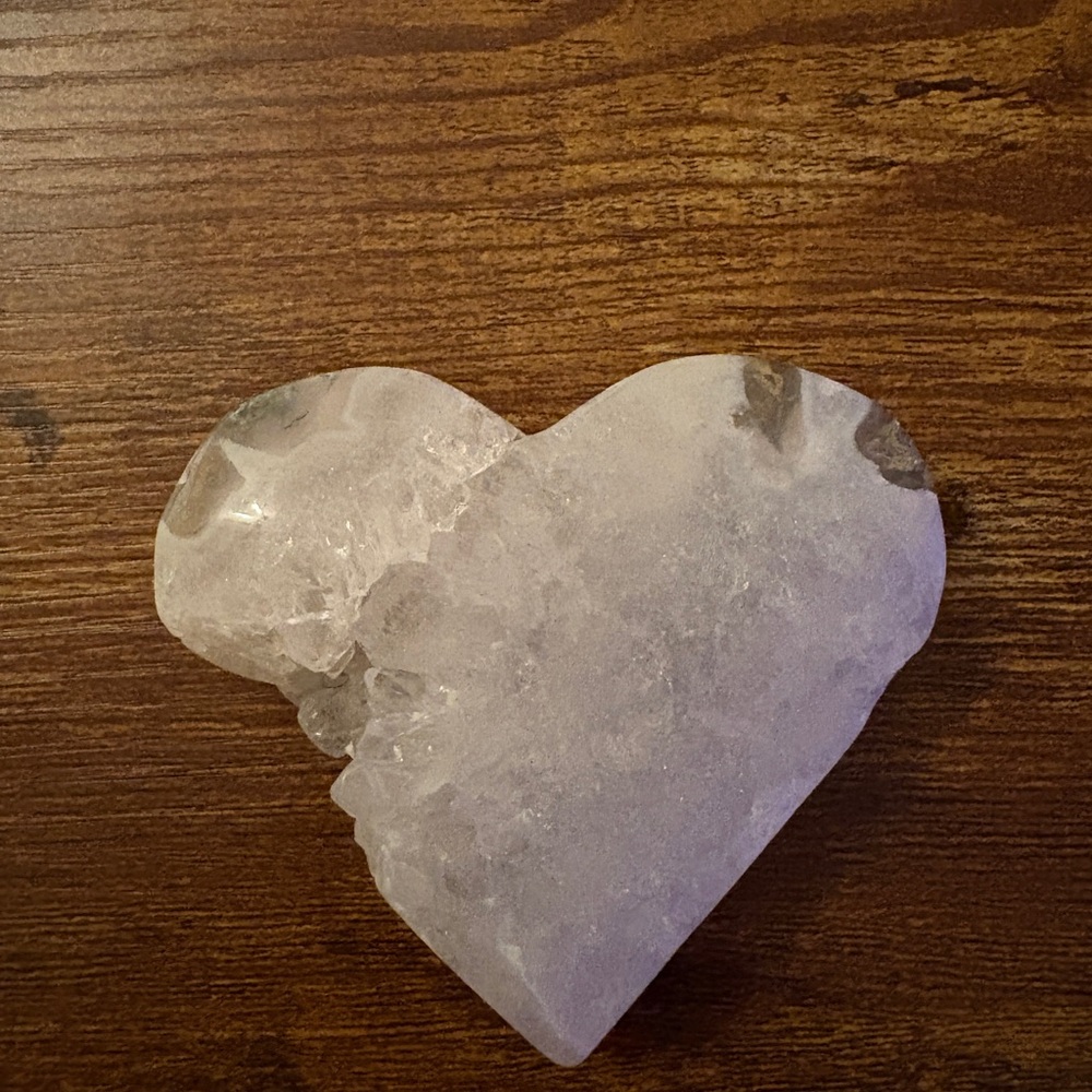 Druzy Quartz Heart